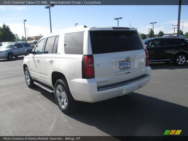 White Diamond Tricoat / Cocoa/Dune 2015 Chevrolet Tahoe LTZ 4WD