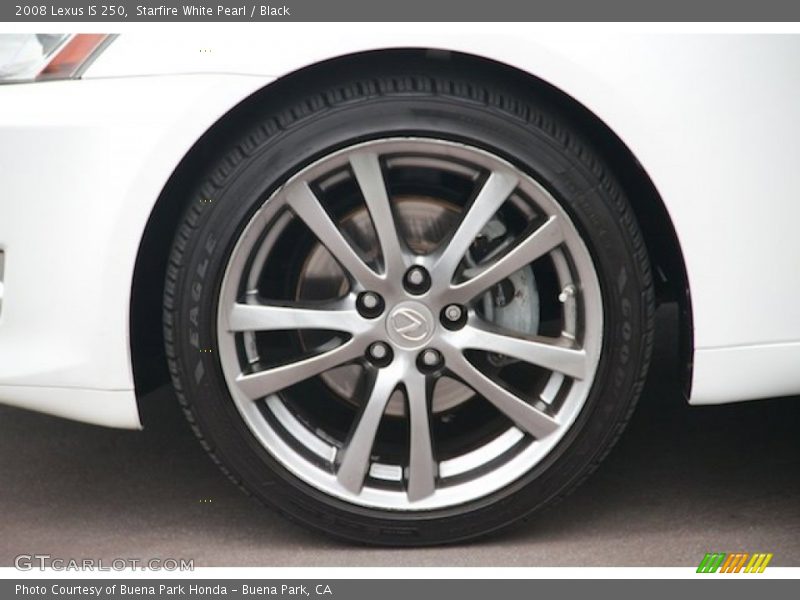 Starfire White Pearl / Black 2008 Lexus IS 250