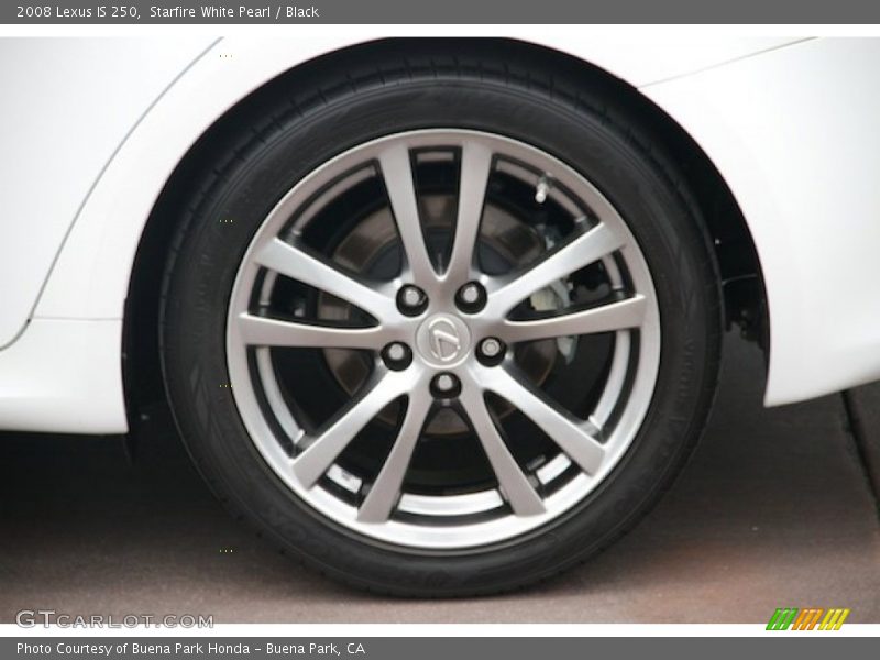 Starfire White Pearl / Black 2008 Lexus IS 250