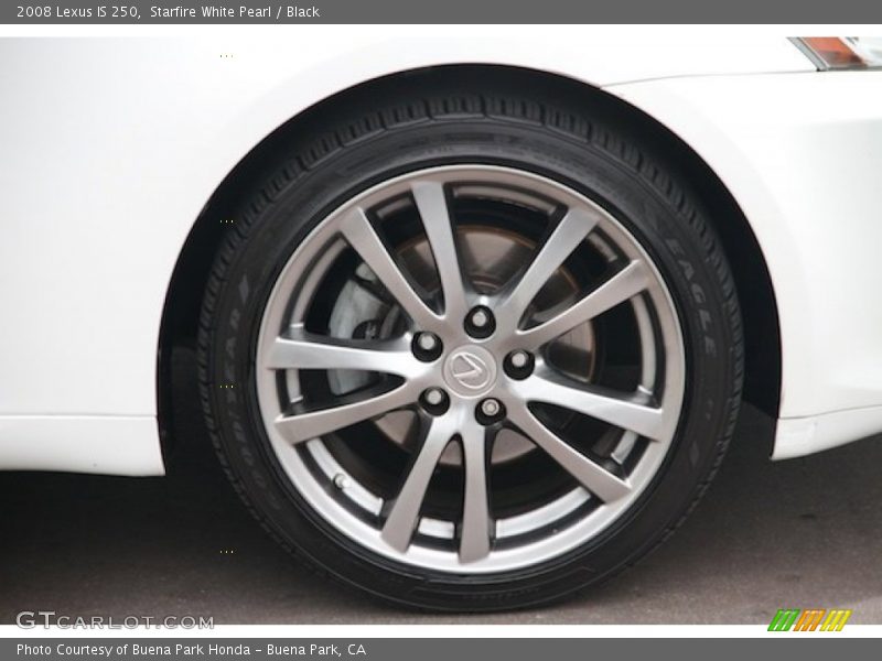 Starfire White Pearl / Black 2008 Lexus IS 250
