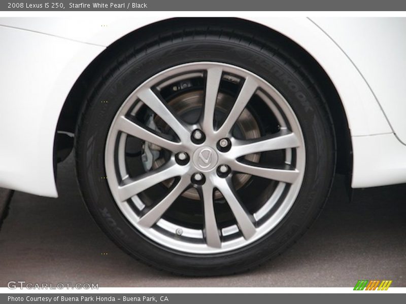 Starfire White Pearl / Black 2008 Lexus IS 250