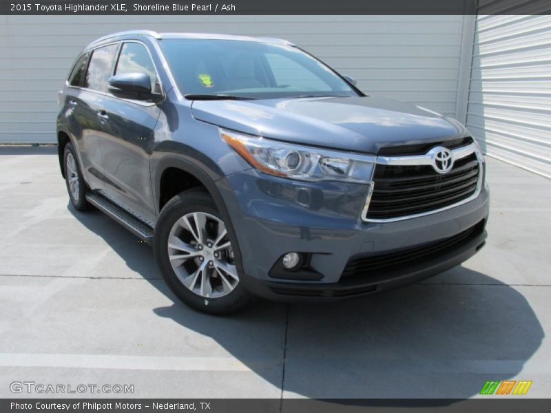 Shoreline Blue Pearl / Ash 2015 Toyota Highlander XLE