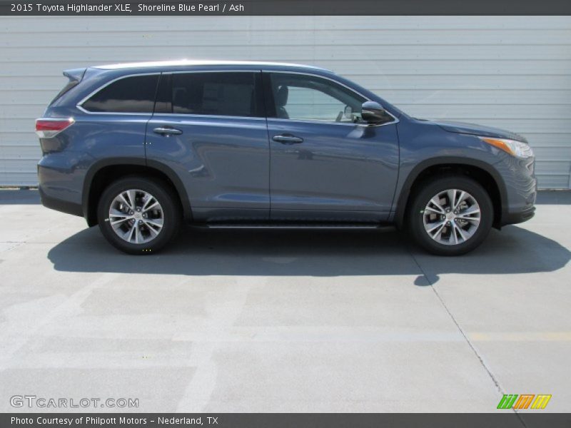 Shoreline Blue Pearl / Ash 2015 Toyota Highlander XLE