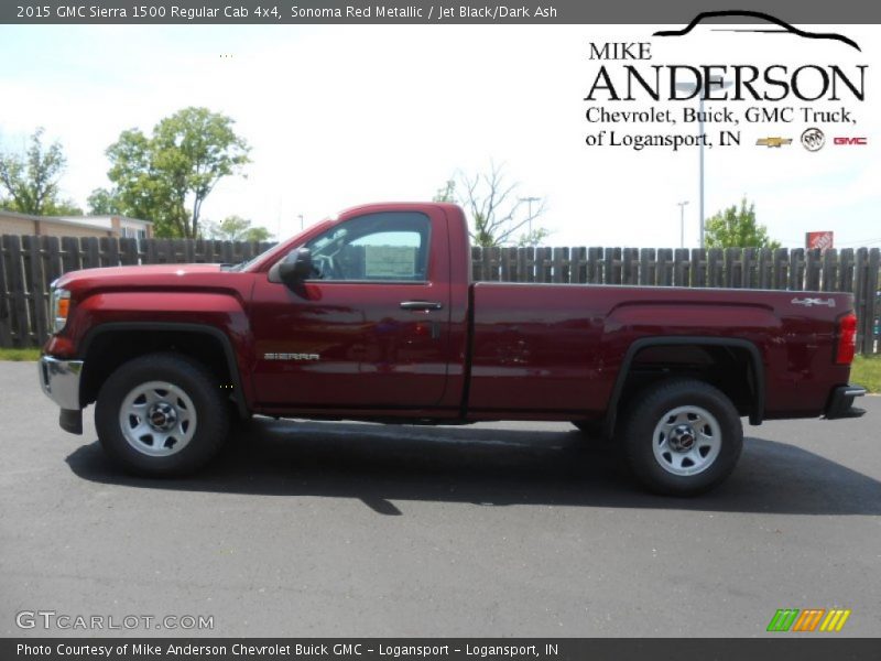 Sonoma Red Metallic / Jet Black/Dark Ash 2015 GMC Sierra 1500 Regular Cab 4x4