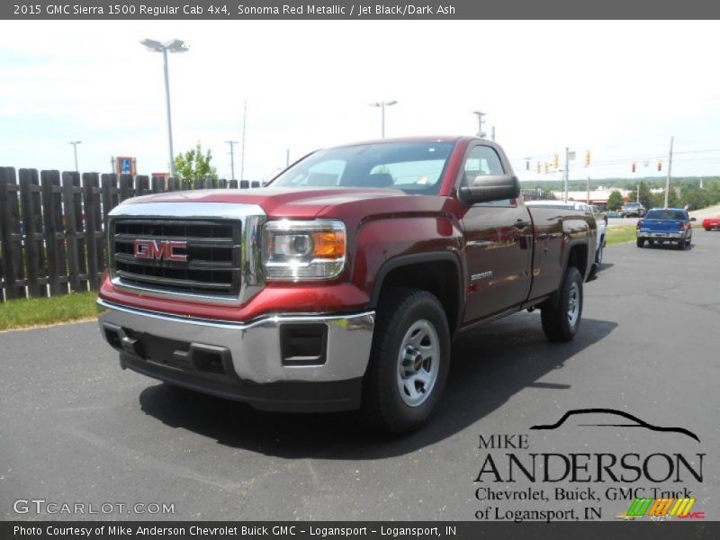 Sonoma Red Metallic / Jet Black/Dark Ash 2015 GMC Sierra 1500 Regular Cab 4x4