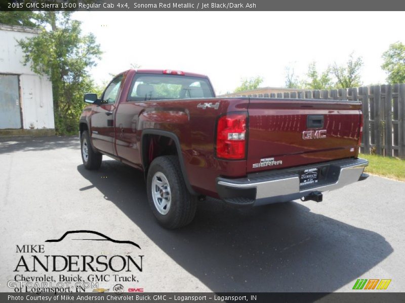 Sonoma Red Metallic / Jet Black/Dark Ash 2015 GMC Sierra 1500 Regular Cab 4x4