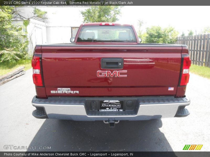 Sonoma Red Metallic / Jet Black/Dark Ash 2015 GMC Sierra 1500 Regular Cab 4x4