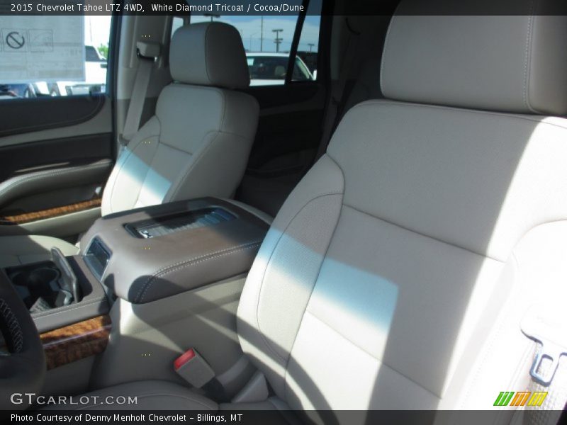 White Diamond Tricoat / Cocoa/Dune 2015 Chevrolet Tahoe LTZ 4WD