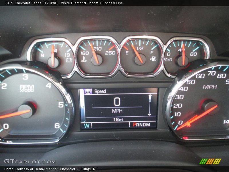 White Diamond Tricoat / Cocoa/Dune 2015 Chevrolet Tahoe LTZ 4WD