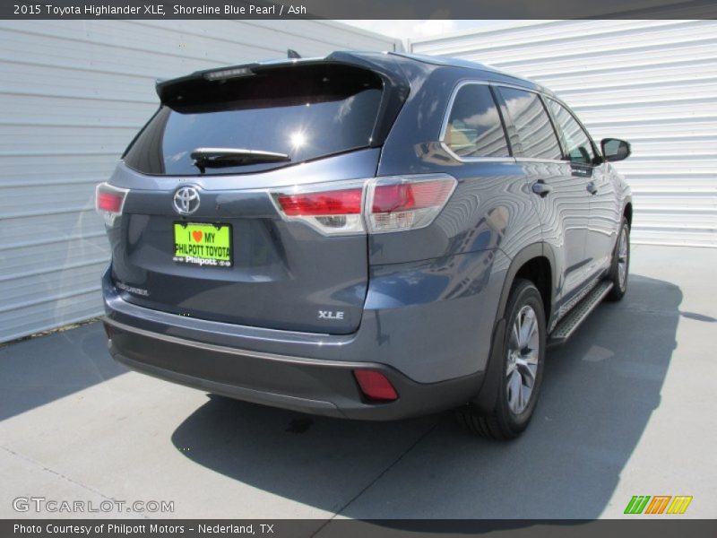 Shoreline Blue Pearl / Ash 2015 Toyota Highlander XLE
