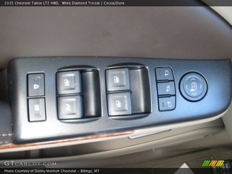 White Diamond Tricoat / Cocoa/Dune 2015 Chevrolet Tahoe LTZ 4WD