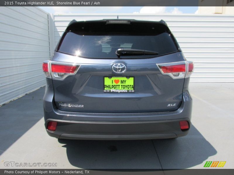 Shoreline Blue Pearl / Ash 2015 Toyota Highlander XLE