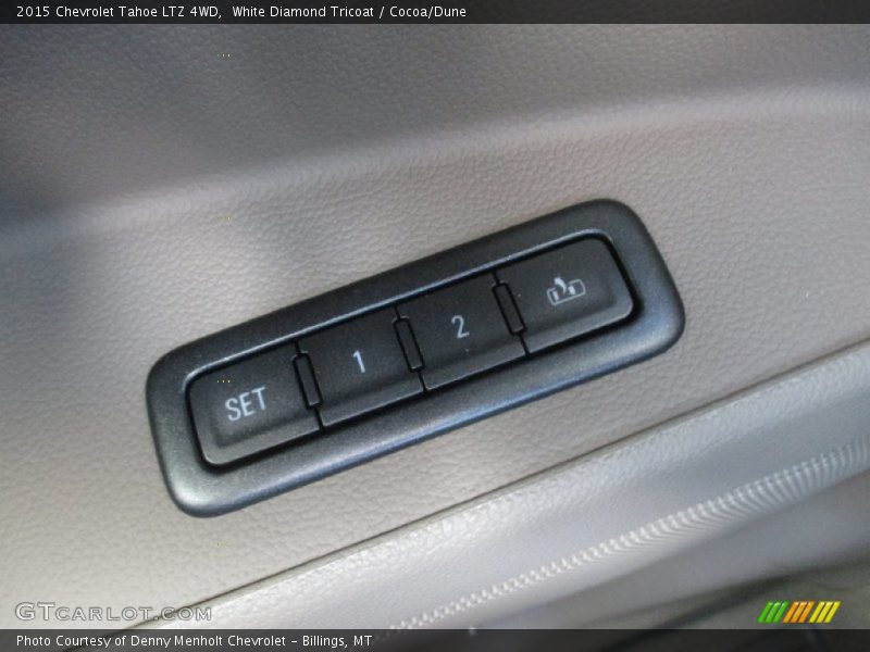 White Diamond Tricoat / Cocoa/Dune 2015 Chevrolet Tahoe LTZ 4WD