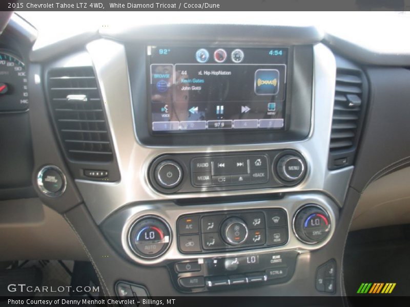 White Diamond Tricoat / Cocoa/Dune 2015 Chevrolet Tahoe LTZ 4WD