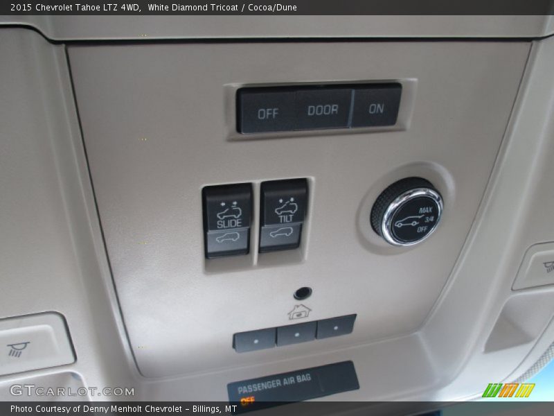White Diamond Tricoat / Cocoa/Dune 2015 Chevrolet Tahoe LTZ 4WD