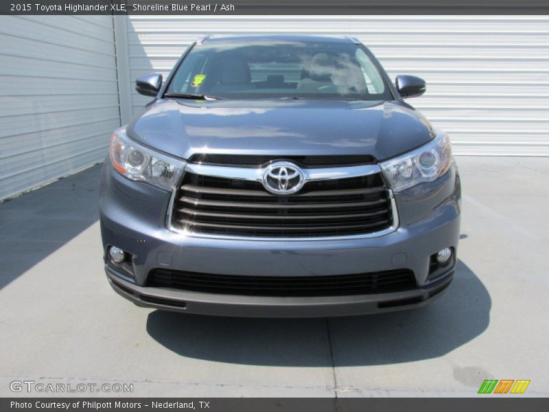 Shoreline Blue Pearl / Ash 2015 Toyota Highlander XLE