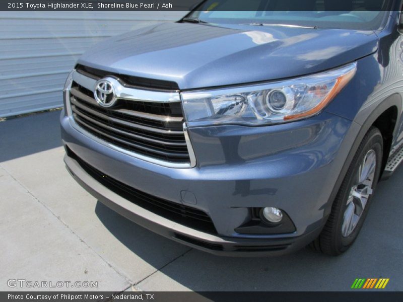 Shoreline Blue Pearl / Ash 2015 Toyota Highlander XLE