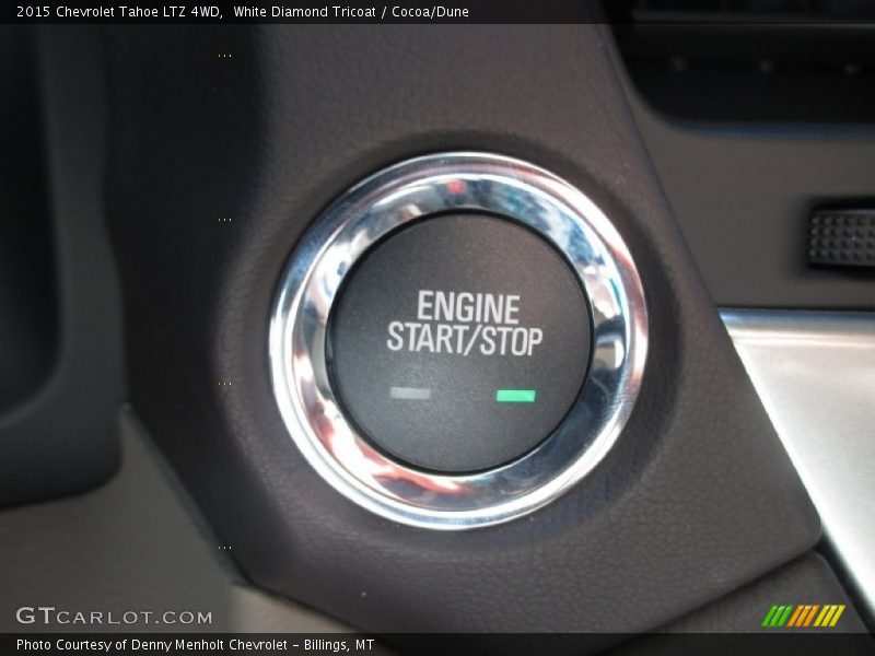 White Diamond Tricoat / Cocoa/Dune 2015 Chevrolet Tahoe LTZ 4WD