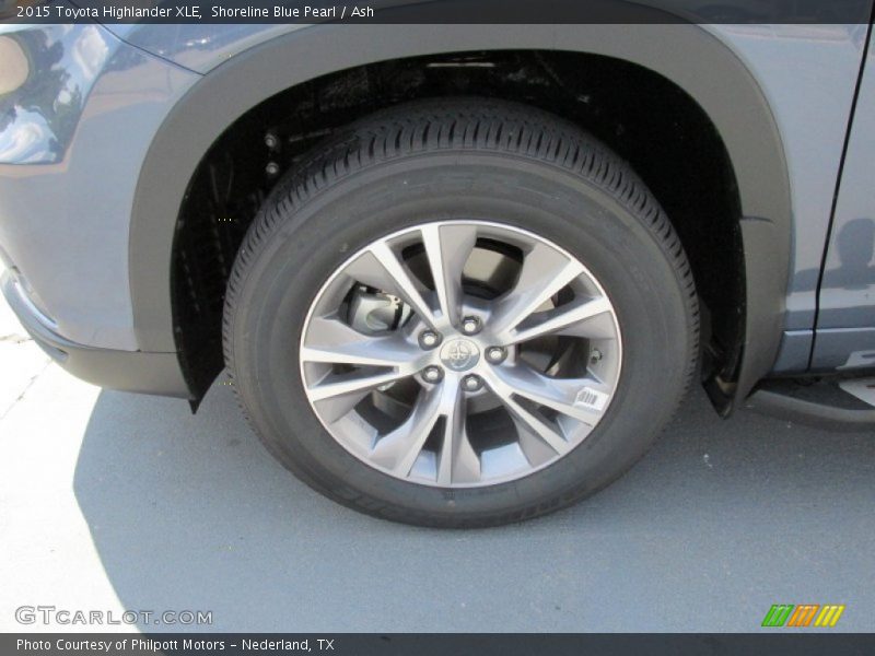 Shoreline Blue Pearl / Ash 2015 Toyota Highlander XLE