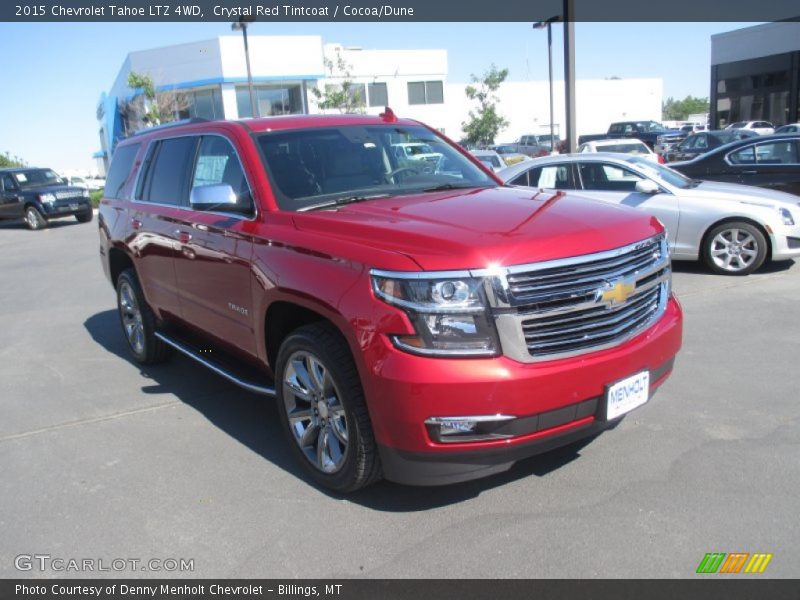 Crystal Red Tintcoat / Cocoa/Dune 2015 Chevrolet Tahoe LTZ 4WD