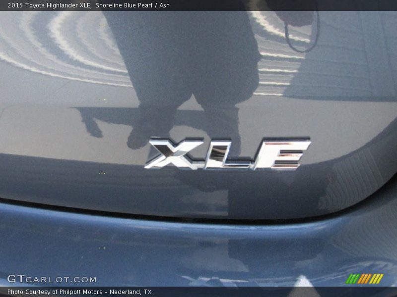 Shoreline Blue Pearl / Ash 2015 Toyota Highlander XLE