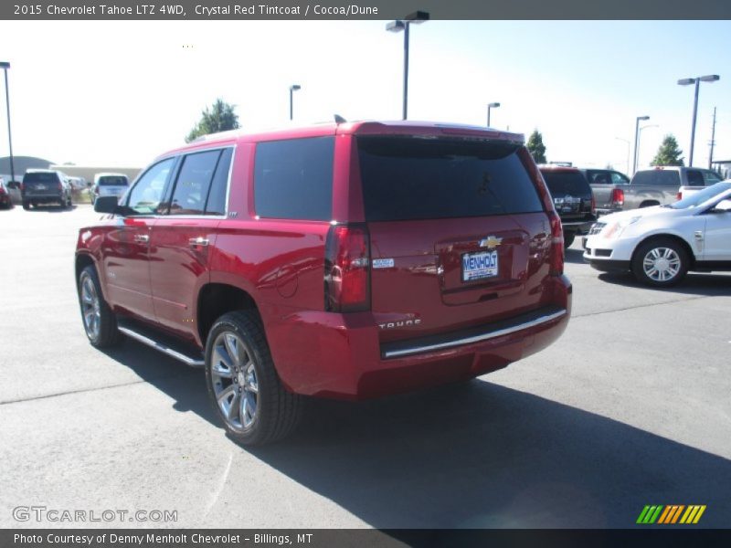 Crystal Red Tintcoat / Cocoa/Dune 2015 Chevrolet Tahoe LTZ 4WD