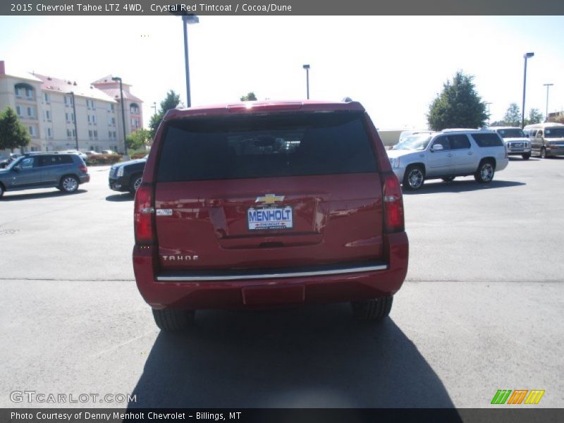 Crystal Red Tintcoat / Cocoa/Dune 2015 Chevrolet Tahoe LTZ 4WD