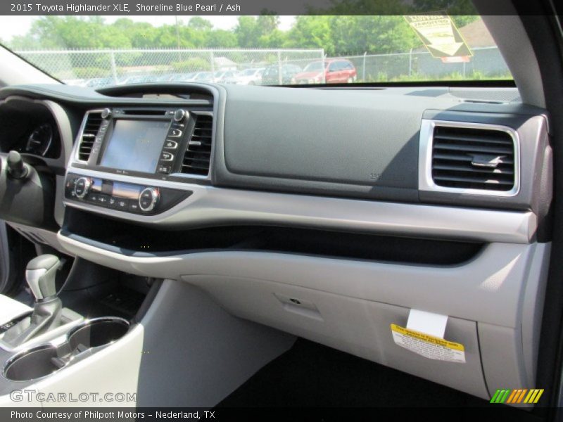 Shoreline Blue Pearl / Ash 2015 Toyota Highlander XLE