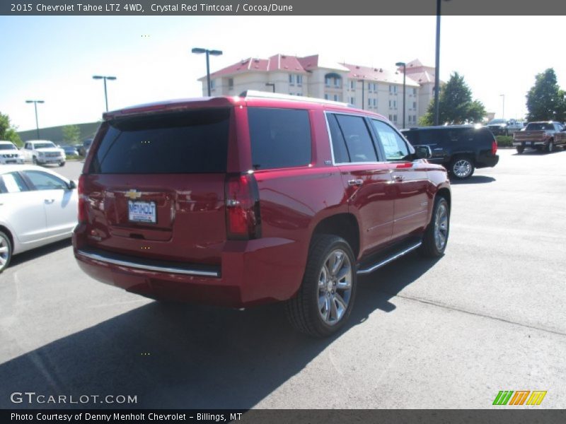 Crystal Red Tintcoat / Cocoa/Dune 2015 Chevrolet Tahoe LTZ 4WD