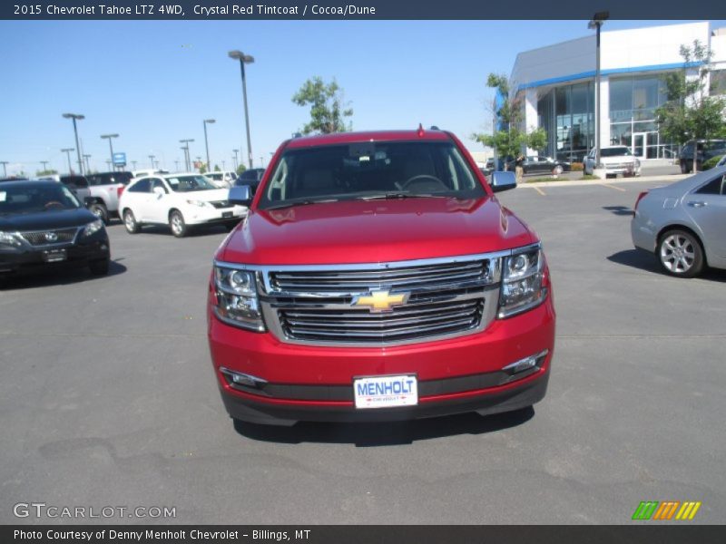 Crystal Red Tintcoat / Cocoa/Dune 2015 Chevrolet Tahoe LTZ 4WD