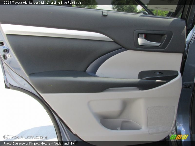 Shoreline Blue Pearl / Ash 2015 Toyota Highlander XLE