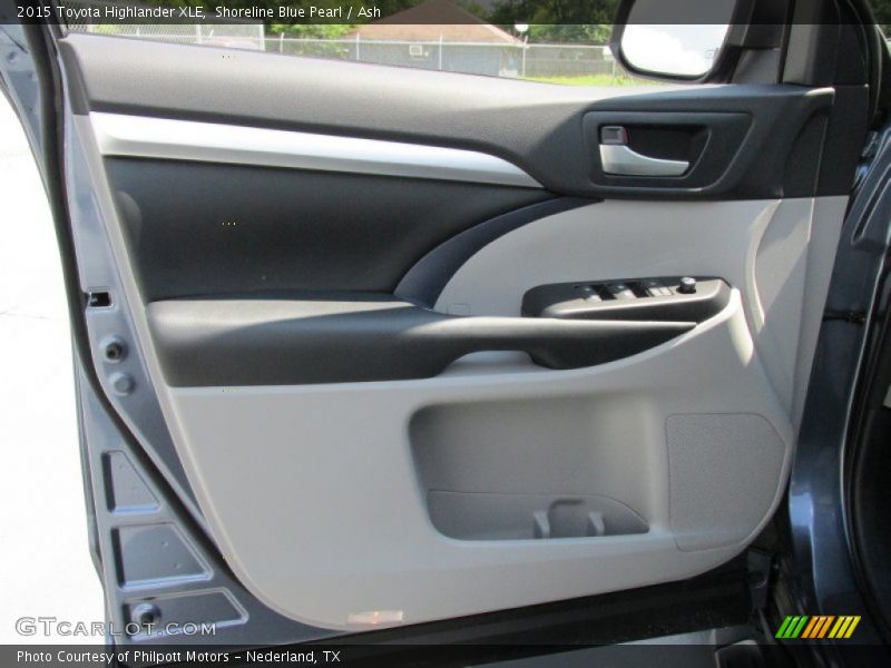 Shoreline Blue Pearl / Ash 2015 Toyota Highlander XLE