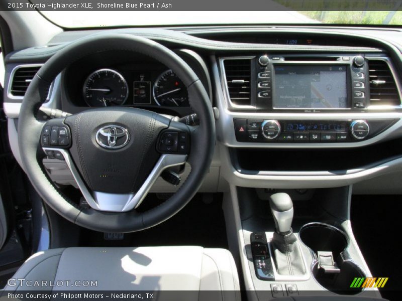 Shoreline Blue Pearl / Ash 2015 Toyota Highlander XLE