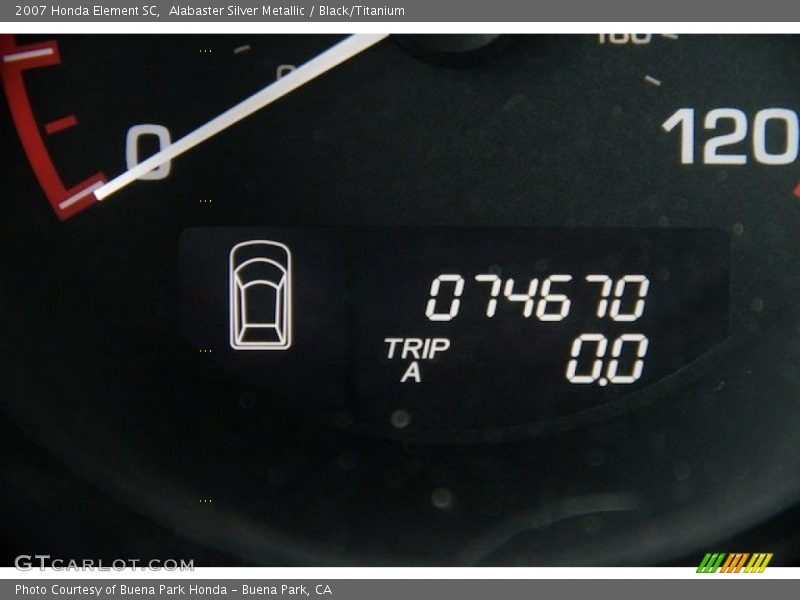 Alabaster Silver Metallic / Black/Titanium 2007 Honda Element SC