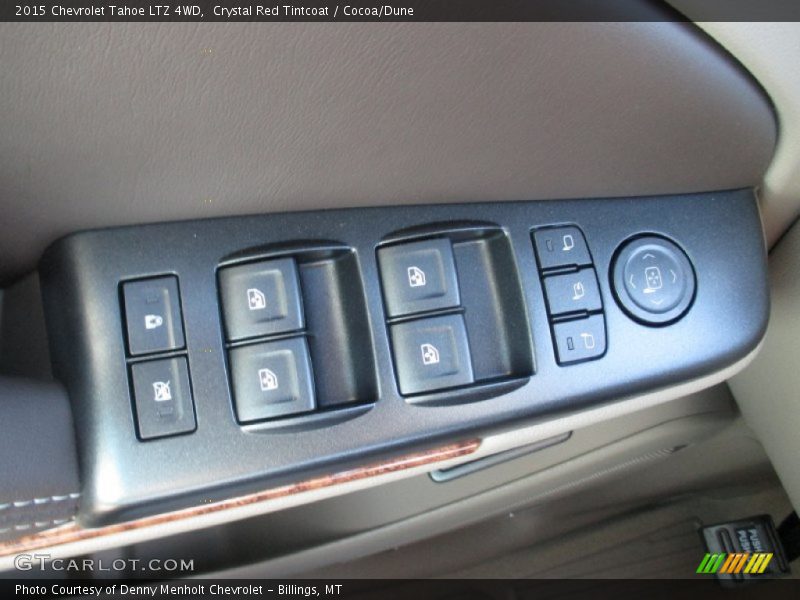 Crystal Red Tintcoat / Cocoa/Dune 2015 Chevrolet Tahoe LTZ 4WD