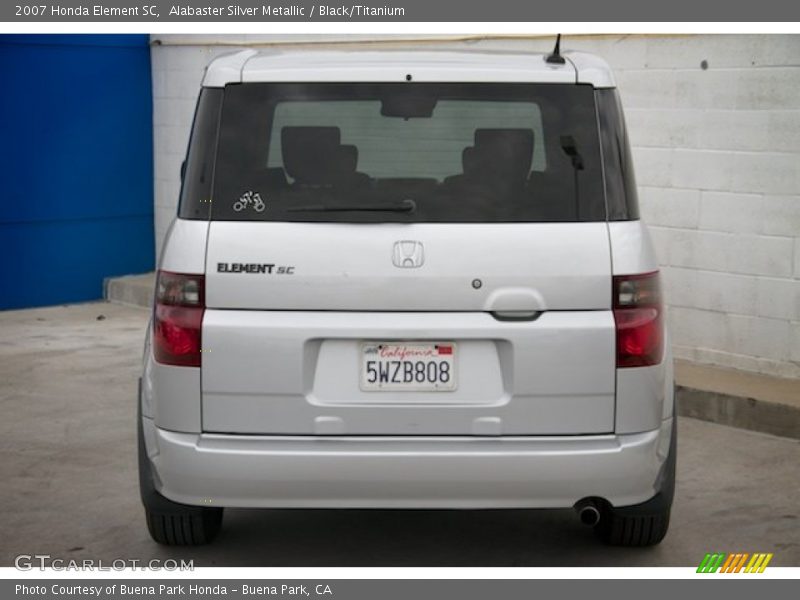 Alabaster Silver Metallic / Black/Titanium 2007 Honda Element SC
