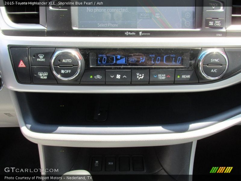 Shoreline Blue Pearl / Ash 2015 Toyota Highlander XLE