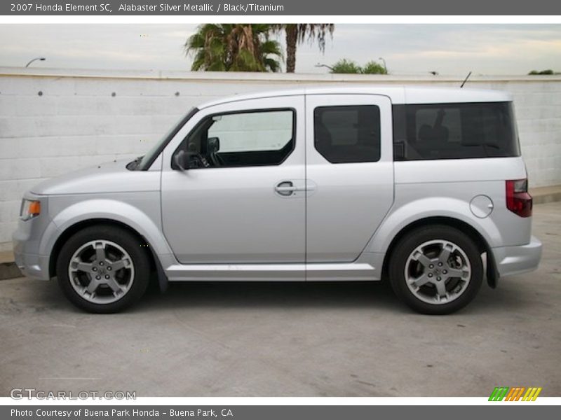 Alabaster Silver Metallic / Black/Titanium 2007 Honda Element SC
