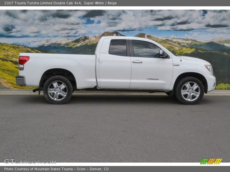 Super White / Beige 2007 Toyota Tundra Limited Double Cab 4x4