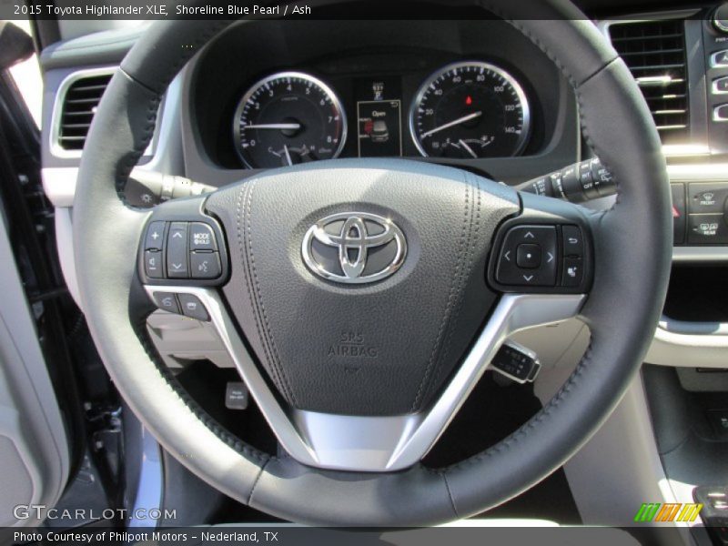 Shoreline Blue Pearl / Ash 2015 Toyota Highlander XLE