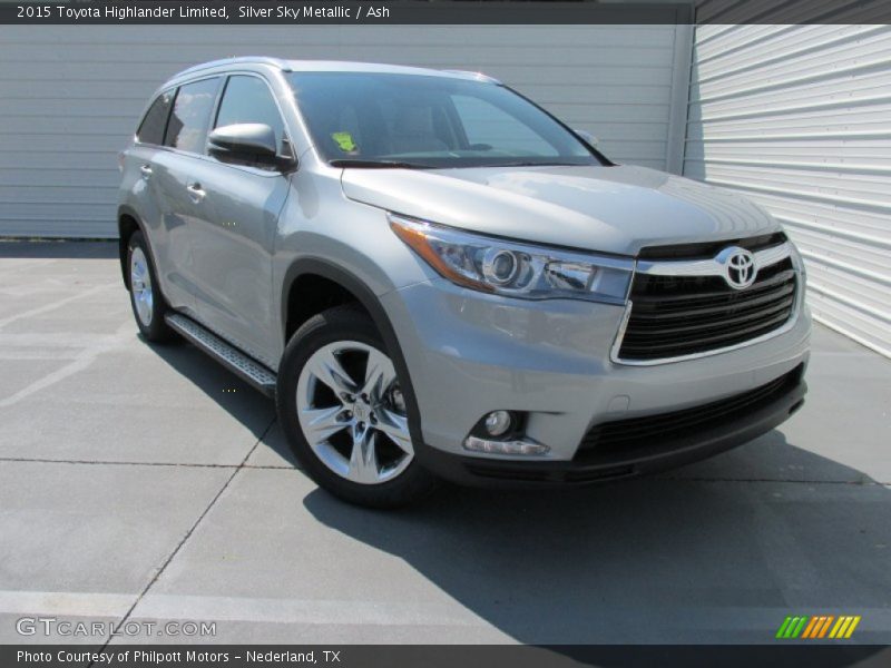 Silver Sky Metallic / Ash 2015 Toyota Highlander Limited