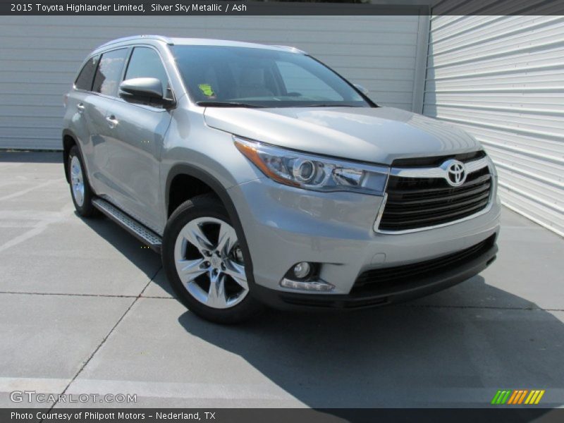 Silver Sky Metallic / Ash 2015 Toyota Highlander Limited
