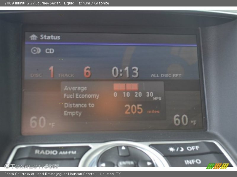 Liquid Platinum / Graphite 2009 Infiniti G 37 Journey Sedan