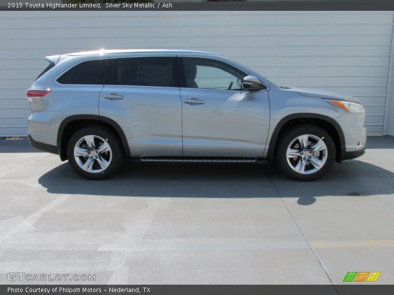 Silver Sky Metallic / Ash 2015 Toyota Highlander Limited
