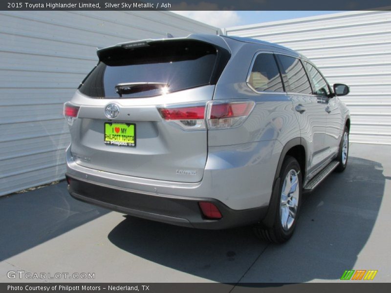 Silver Sky Metallic / Ash 2015 Toyota Highlander Limited