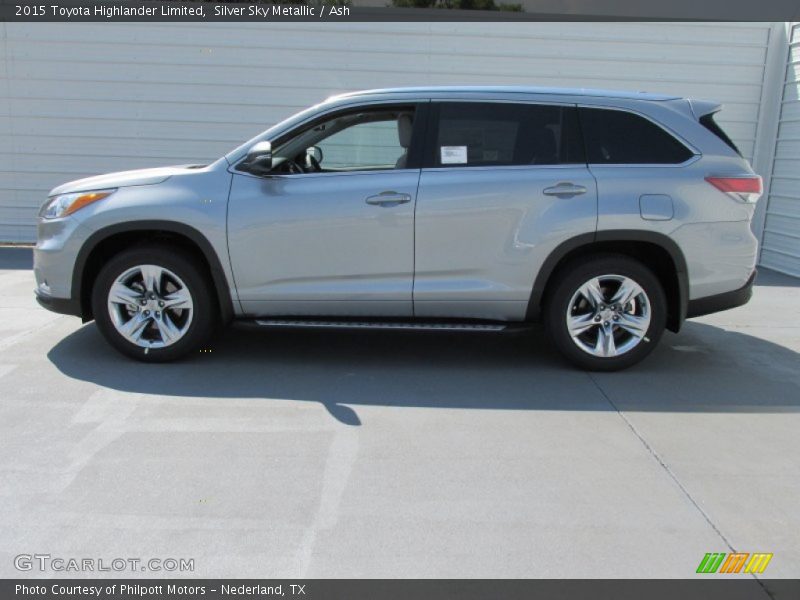 Silver Sky Metallic / Ash 2015 Toyota Highlander Limited