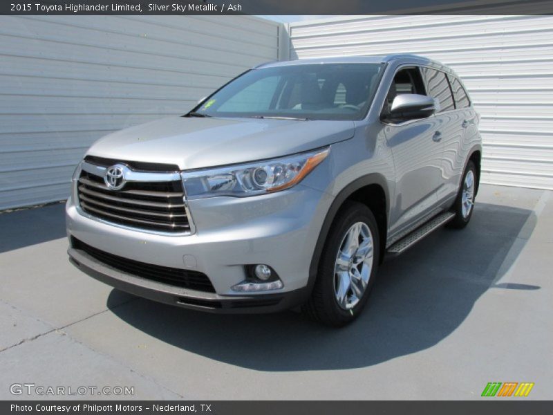 Silver Sky Metallic / Ash 2015 Toyota Highlander Limited