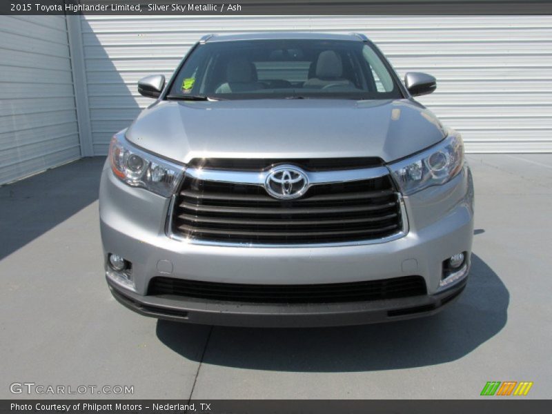 Silver Sky Metallic / Ash 2015 Toyota Highlander Limited