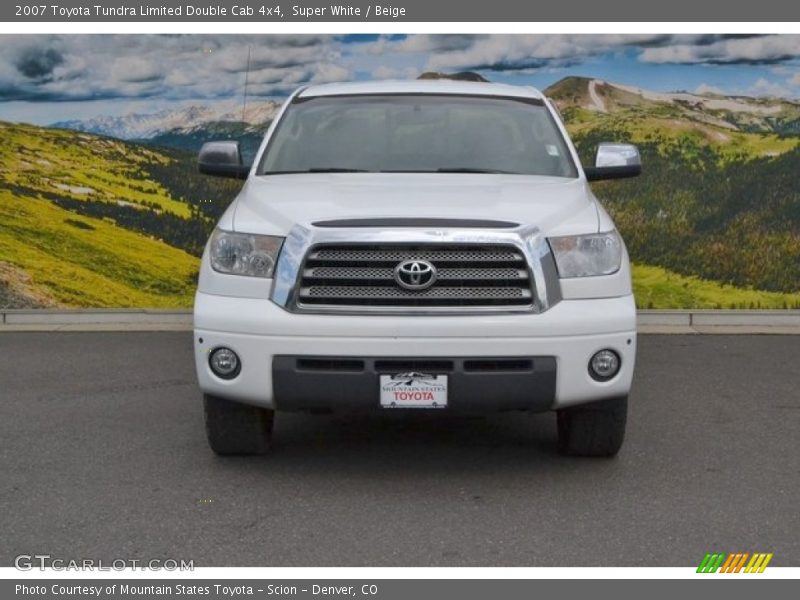 Super White / Beige 2007 Toyota Tundra Limited Double Cab 4x4