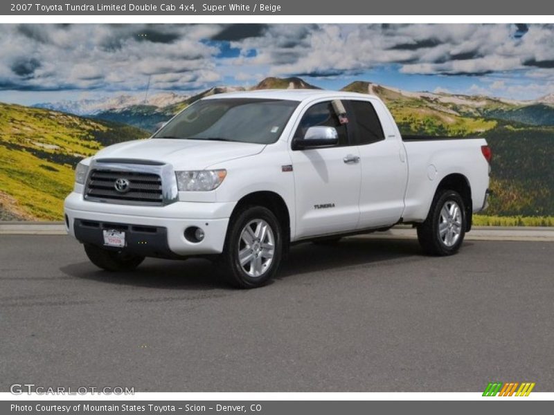 Super White / Beige 2007 Toyota Tundra Limited Double Cab 4x4